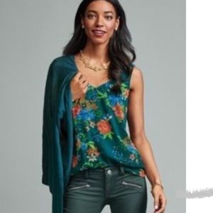 Cabi “Still Life” floral tank, Size Large, style 3449
